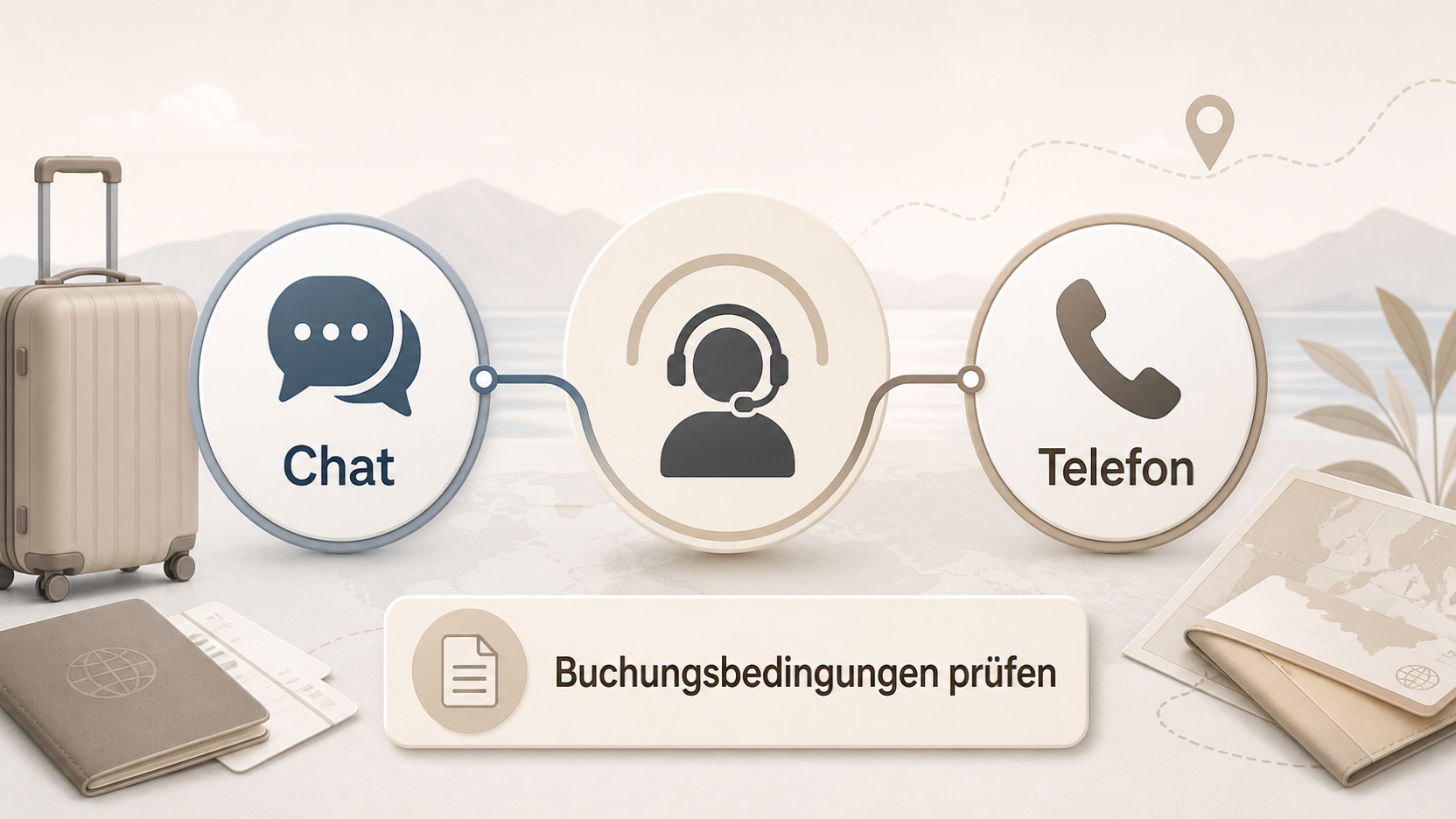 Redaktionelle Illustration zu Trip.com geprüft: internationale Hotels, Service und Umbuchung